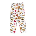 thumbnail image 4 of Sigee Fast Food Print Women's Soft Pajama Pants - Breathable and Comfortable Lounge Sleep Bottoms with Elastic Waistband and Pockets-X-Large, 4 of 9