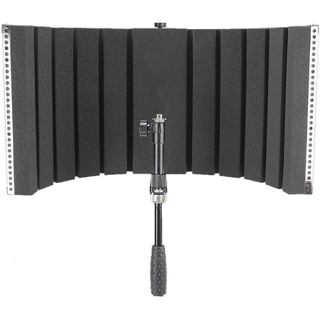 Foldable Reflection Filter and Portable Vocal Booth with Carrying Bag. Studio Sound Anywhere, Anytime.
