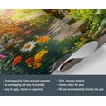 thumbnail image 4 of Custom Floral Wall Murals - Stone Path Murals, Flower Design Wall Mural For TV Background, Floral Mural Wallpaper 79"W x 55"H (Not Peel and Stick), 4 of 6