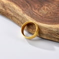 thumbnail image 4 of ChainsProMax Men/Women Classic Plain Ring, 2/4/6/8mm Wedding Band, Gold Plated/Stainless Steel/Black, 4 of 8