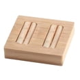 thumbnail image 4 of Caja de madera para exhibir joyas y pendientes con inserto de cuero N, 4 of 8