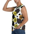 thumbnail image 3 of Haiem Men's Sunflowers Country Print Tank Tops Summer Sleeveless Cut Off Workout T-Shirts Fitness Vest Athletic Undershirts-Large, 3 of 8