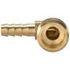 thumbnail image 4 of Adaptador de conector de manguera de latón Uxcell, codo con espiga a macho, 4 of 5