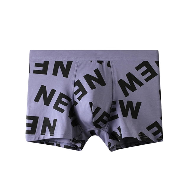 Jamicy Men's Boxer Briefs Gift for Men Men Underwear Boxer Briefs Soft Comfortable Breathable Underwear Boxer Briefs Elastic High Waist Daily Basic Trunks