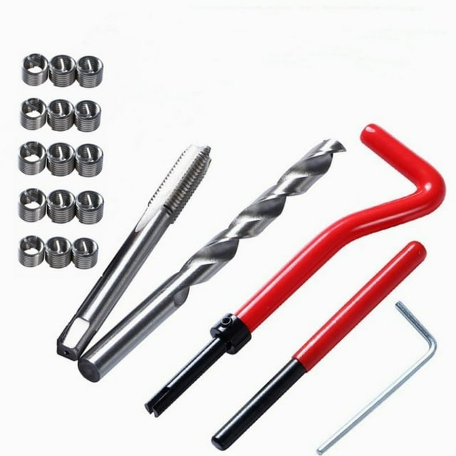 20pcs Thread Repair Kit Stainless Steel Metric Thread Repair Insert Kit Compatible Hand Tool Set for Auto Repairing (M10 x 1.5mm)