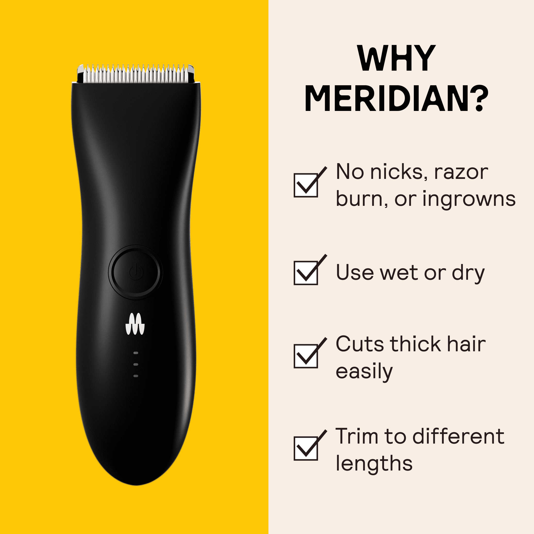 Meridian Complete Package features The Trimmer for Grooming Men & Women Body Hair, Plus The Spray, 2 Pc kit