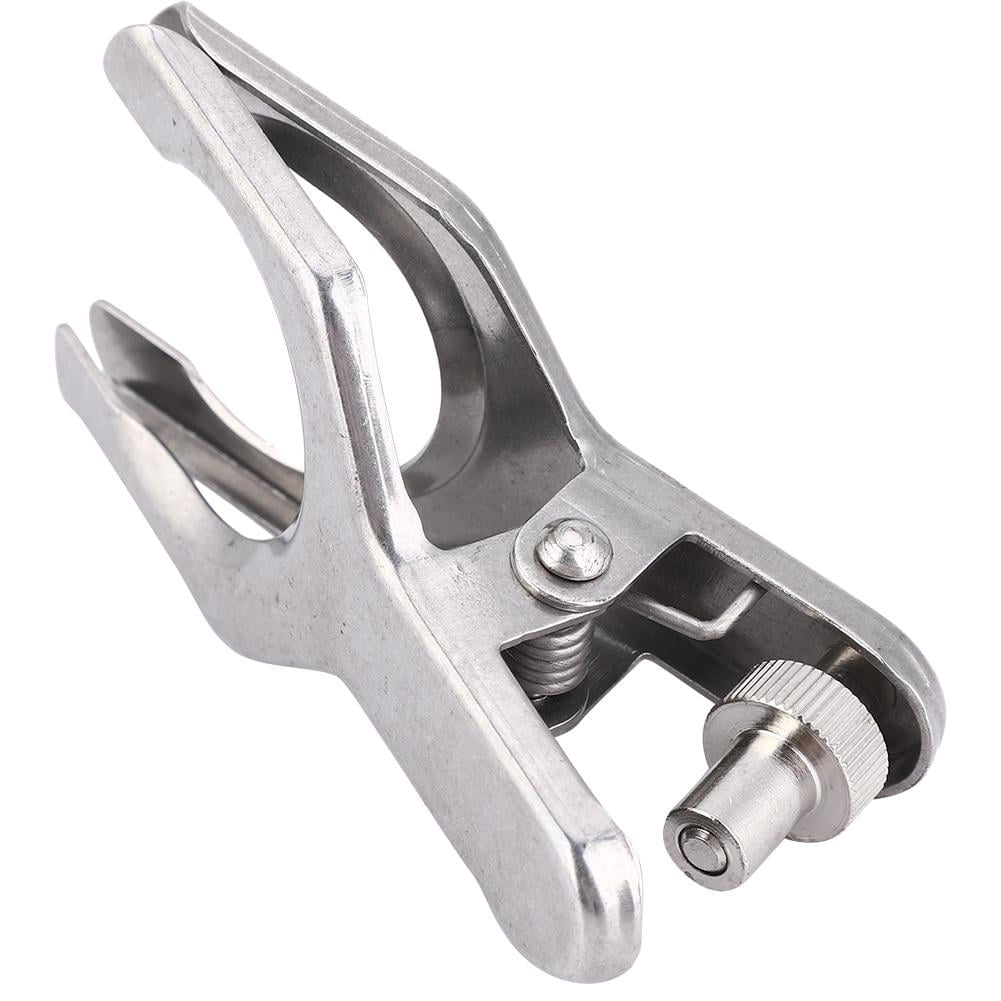 40# Lab Pinch Clip Strong Clamping Force Clamp Individuals Premium Stainless Steel 