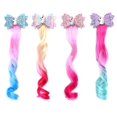 thumbnail image 1 of Unicornio Glitter Hair Bows Princess Dress Up Peluca rizada trenzada Hair???Purple??‰ ZefeiWu 8390605383182, 1 of 1