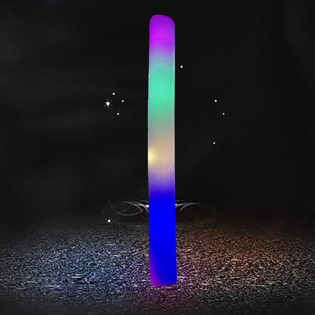 Barra de espuma LED, tubo intermitente de esponja, suministros para fiestas, bodas, festivales (multicolor)