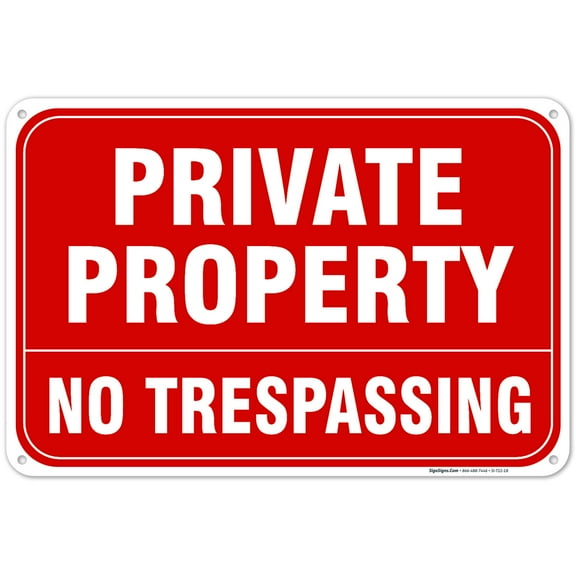 No Trespassing Sign Private Property, Private Fence Sign,