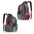 thumbnail image 2 of Whosucclay Red Graffiti Ar School Bookbag with Lightweight Large Capacity Daypack, Washable 17 Inch Knapsack with Front Pocket for High School Elementary School, 2 of 8
