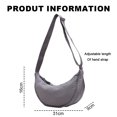 thumbnail image 2 of Bolso de hombro pequeño y moderno para mujer y hombre, tipo bolsito, informal, con correa ajustable, 2 of 5