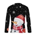 thumbnail image 5 of WXLWZYWL Men's Christmas Sweatshirt Crewneck Trendy Big and Tall Santa Printed Sweatshirts Pullover Tops Party Apparel, 5 of 5