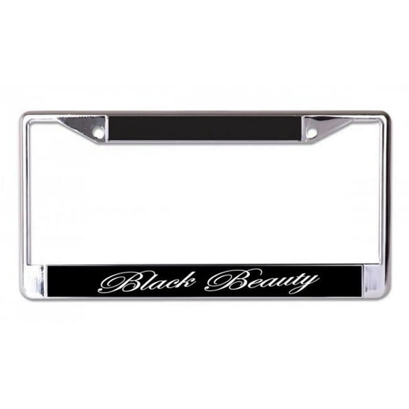 Black Beauty Chrome License Plate Frame