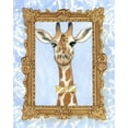 thumbnail image 2 of Zarris, Chariklia 26x32 White Modern Wood Framed Museum Art Print Titled - Teachers Pet - Giraffe, 2 of 4
