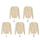 thumbnail image 5 of Minnieouse Chaqueta deportiva elegante para mujer, fácil de combinar con cualquier conjunto, suéter, cárdigan de punto, chaqueta con botones Prendas para la parte del cuerpo S, 5 of 6