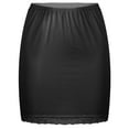 thumbnail image 3 of renvena Half Slips for Women Underskirt Short Lace Trim Above Knee Half Slip Black One Size, 3 of 7