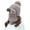 Khaki, variant on Dengjunhu 1 Set Women Winter Hat Scarf Set Ski Ear Flaps Caps Dual Layered Fleece Lined Pompoms Solid Color Autumn Winter Adults Knit Cap Scarf Kit for Outdoor