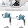 thumbnail image 4 of Silla de Baño Comodo Plegable con Ruedas Gambimedic Discapacitado, 4 of 5