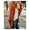 thumbnail image 2 of Women Kimono Batwing Cable Knitted Slouchy Oversized Wrap Cardigan Sweater, 2 of 6