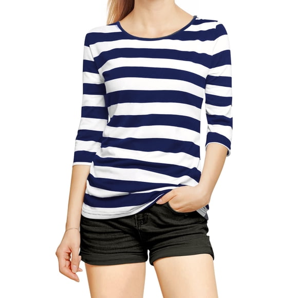 Camisa Allegra K Halloween con cuello redondo, corte ajustado, talla mediana