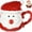 Red, variant on Christmas Ceramic Mug with Lid Santa Claus Coffee Mug Cartoon Xmas Tea Cup Christmas Gift Holiday Party Supplies 370 ML