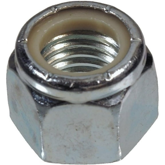 Hillman 8 Zinc-Plated Steel SAE Nylon Lock Nut 100 pk