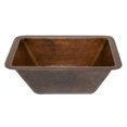 thumbnail image 2 of Premier Copper Products BSP3-LRECDB Rectangle Hammered Sink with Vessel Faucet, 2 of 4