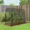 Black, variant on Plant Protector Crop Cage, HDPE Mesh Cover, Powder-Coated Steel Frame, Roll-Up Zippered Door, with U-Shaped Stakes for Vegetables & Climbing Crops