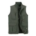 thumbnail image 2 of Leesechin Men's Outdoor Vest Leisure Jacket Lightweight Vest with Zip Many Pockets, 2 of 9