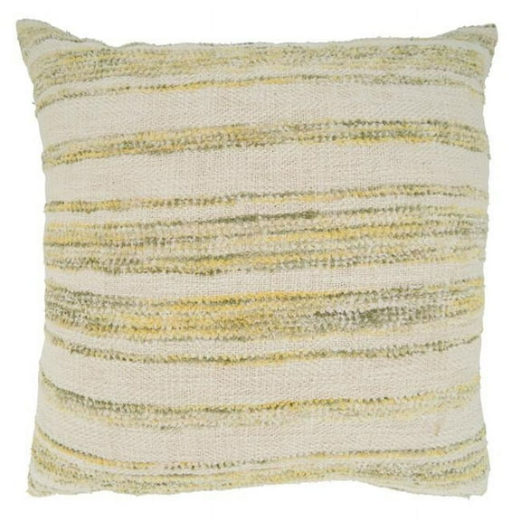 Saro Lifestyle Striped Woven Poly Filled Throw Pillow