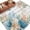 White Blue Teal, variant on Round Rugs 3.3Ft, Teal Beach Coastal Round Area Rug Washable Indoor Throw Carpet, Summer Nautical Coral Shell Botanical Soft Non Slip Circle Rug for Laundry Room Patio Home Decor Aesthetic