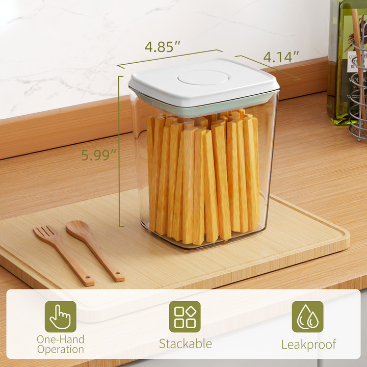 Foukus Airtight Pop Up Container, 3-Pack, 40 oz photo 3
