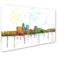 thumbnail image 2 of Trademark Fine Art "Des Moines Iowa Skyline Mclr-1" Canvas Art by Marlene Watson, 2 of 3