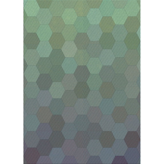 Ahgly Company Indoor Rectangle Patterned Carbon Gray Area Rugs, 6' x 9'