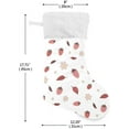 thumbnail image 2 of SKYSONIC Strawberry Christmas Stocking Personalized Large Candy Stocking Hanging Gift Xmas Stockings Decoration for Family Holiday Party Ornaments Decor Fireplace, 2 of 7