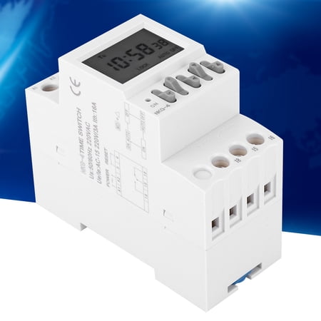 Guide Rail Installation Timer Switch, Timer Controller, LCD Display For ...