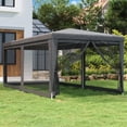 thumbnail image 2 of Carpa para fiesta Casafoyer antracita con 6 muros laterales de malla 3x6 m HDPE, 2 of 5