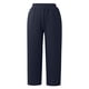 thumbnail image 4 of WILLBEST Pantalones Casuales para Mujer, Pierna Ancha, Cintura Elástica, Holgados, con Bolsillos, para Mayor Comodidad y Estilo Diario. Mediana, 4 of 4