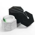 thumbnail image 4 of Hexagonal Necklace Display Stand Holder Velvet Pendant Organizer for Store Exhibit Jewelry Display Storage Packaging Ring Tray, 4 of 6