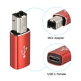 thumbnail image 4 of Adaptador USB C Hembra a Tipo-C a USB B Rojo Paquete de 3, 4 of 7