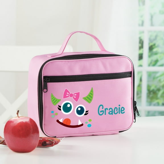 Girl Monster Personalized Lunch Bag