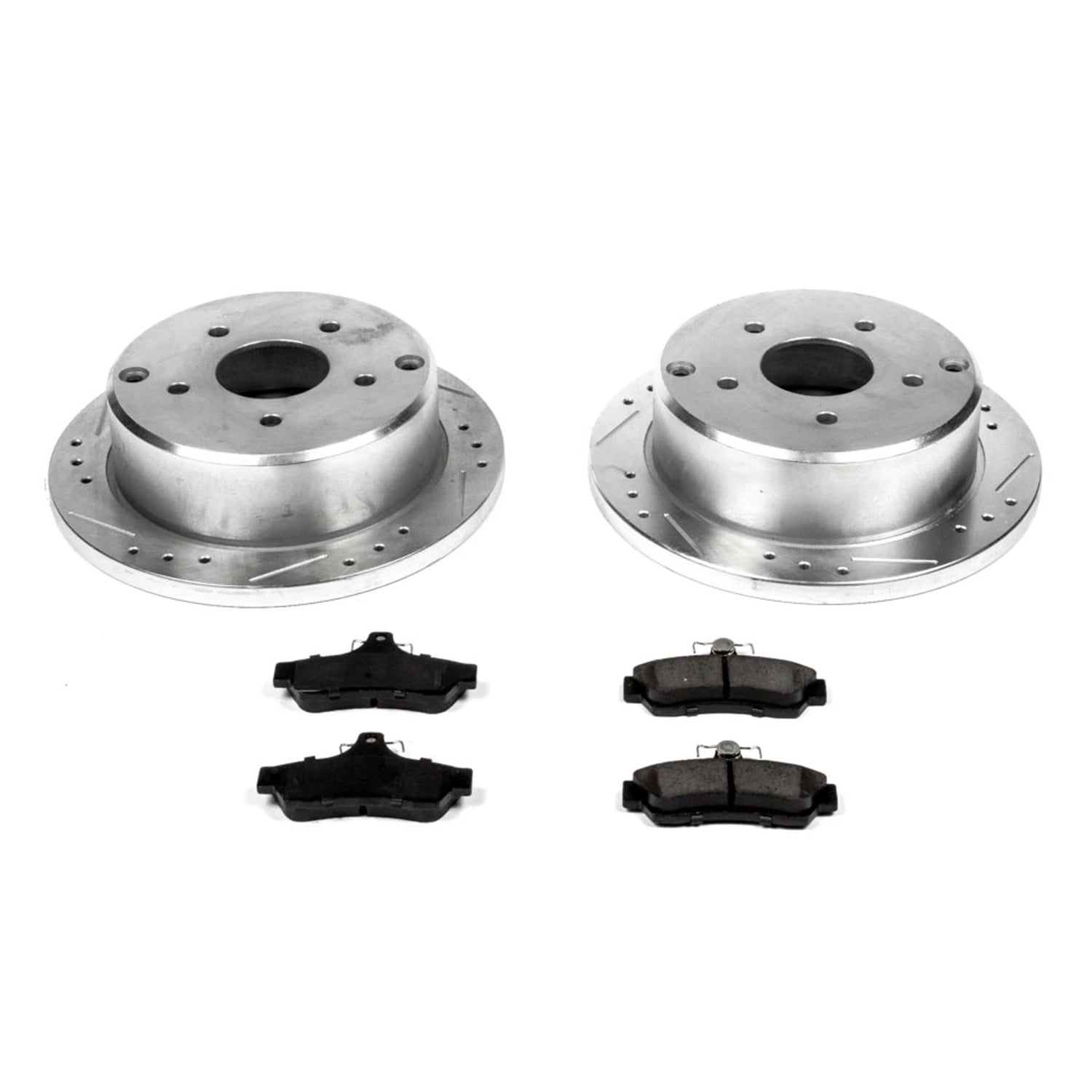 PowerStop Rear Z23 Evolution Sport Carbon-Fiber Ceramic Brake Pad and Drilled & Slotted Rotor Kit Fits: PONTIAC Select Models K2935