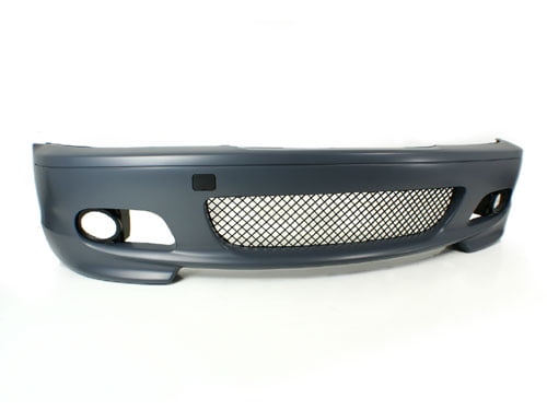 00-06 BMW E46 3-SERIES 2DR M-TECH II STYLE FRONT BUMPER w// CLEAR FOG LIGHTS