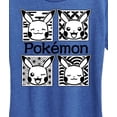 thumbnail image 3 of Pokémon - Wagara Grid Pikachu  - Women's Short Sleeve Graphic T-Shirt, 3 of 5