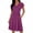 A_Purple, variant on jtjvou Women's 2026 Summer Casual Swing Knee-Length Dress V-Neck Ruffle Sleeves Front Button Down with Side Pocket Gray XXL