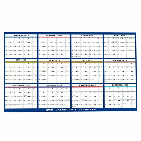 CCOCC 12-Month Dry Erase Laminated,Reusable and Erasable Monthly Planner Large Wall Calendar