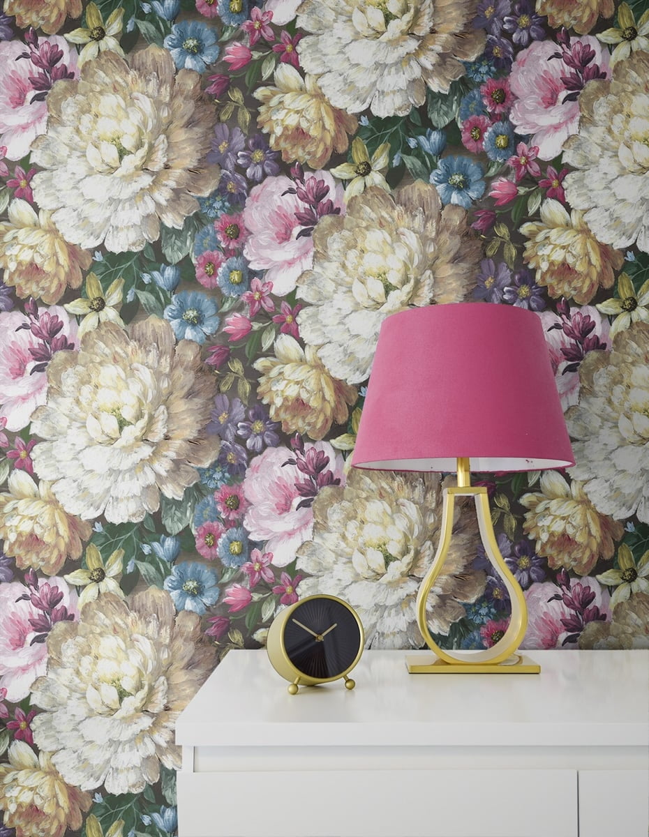 NextWall  Blooming Floral Peel And Stick Wallpaper - 20.5 in. W x 18 ft. L