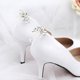 thumbnail image 5 of Zapato Clip Rhinestone Pearl Diy Zapatos Mujer Señora Elegante Sandalia De Tacón Alto Decorat, 5 of 5