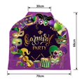 thumbnail image 2 of PKQWTM Frame Template with Golden Carnival Masks on Black Nursing Cover Baby Breastfeeding Infant Feeding Cover Baby Car Seat Cover, 2 of 2